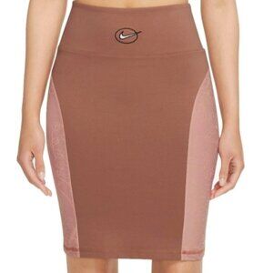 Nike Women's Sportswear Icon Clash Skirt in Tan/Pink Combo 🤎🩷 3X